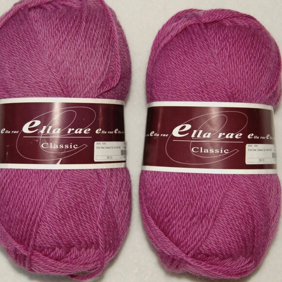 Mix Lot of Ella Rae Wool Yarn, #4 Worsted - Picture 7 of 9